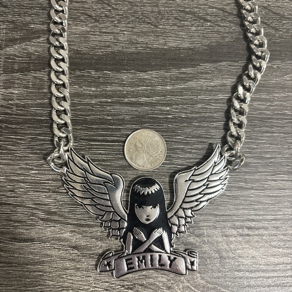 Silver Emily the Strange Necklace - Picture 4 of 4
